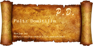 Peltz Domitilla névjegykártya